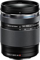 OM SYSTEM M.Zuiko Digital ED 14-150 mm F4-5.6 II objektyvas, universalus priartinimas, tinka visiems MFT fotoaparatams (Olympus OM-D ir Pen modeliams, Panasonic G serijos fotoaparatams), juodas