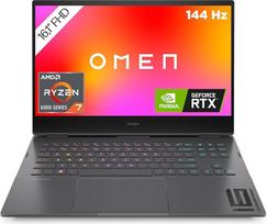 OMEN žaidimų nešiojamasis kompiuteris | 16,1 colio FHD IPS 144 Hz ekranas | AMD Ryzen 7 6800H | 16GB DDR5 RAM | 512GB SSD | NVIDIA GeForce RTX 3070Ti | Windows 11 | 4 zonų QWERTZ klaviatūra su RGB apšvietimu | Mica Silver