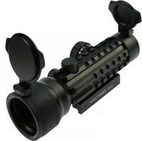 OPTACS 2x42 raudono / žalio taško šautuvo optinis taikiklis su šviečiančiu tašku ir didinimu, skirtas medžioklei Paintball Airsoft
