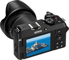 ORDRO 5K skaitmeninis fotoaparatas su 18x priartinimu ir 270° sulankstomu ekranu - 80 MP nuotraukos, 5K vaizdo įrašai, greitas automatinis fokusavimas, "WiFi" programėlės valdymas, integruota blykstė, idealiai tinka kelionių tinklaraščiams, "YouTube" turi