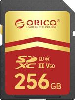 ORICO 256GB SD kortelė UHS-II C10 U3 V60 4K UHD Full HD iki 300MB/s skaitymo greitis SDXC atminties kortelė profesionaliems fotografams ir turinio kūrėjams - SD60