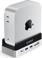 ORICO MiniDock 1TB išorinis SSD diskas, suderinamas su "Mac mini M4", 10Gb/s USB C dokas su USB A/C 3.2, HDMI 4K @ 60Hz, 1Gb/s Ethernet, PD 100W, SD/TF 3.0 kortelių skaitytuvu, 2 A 3.0 tipo kortelių skaitytuvais