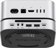 ORICO MiniMate Pro+ 40Gbps USB4 dokas, skirtas Mac mini M4/M4 Pro 2025. Aliuminis, 2 TB NVMe SSD (neišimamas), 3,5 mm garsas, 2 x USB-A. Puikus stovas ir šakotuvas viename.