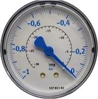 Originalus vakuuminio slėgio matuoklis VAM-63-V1/0-R1/4-EN 537811 63 mm skersmens mašinų gamykloms