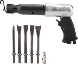 Oro kompresoriaus pneumatinis plaktukas "Heavy Duty" 250 mm su kalto antgaliais įrankių rinkinys, skirtas liejimui valyti, valymui, suvirinimui, šešėliavimui, akmeniui, betonui, statybai, sienoms