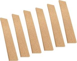 OSALADI Selbstklebende Korkstreifen 6 Stück 30x5x0,6cm Naturkork Pinnwandstreifen für Büro Wohnung Memoboard zum Notizen und Foto Anbringen