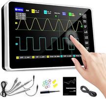 Osciloskopas, 2 kanalų, skaitmeninis osciloskopas, nešiojamas, 100 MHz dažnių juostos plotis, 1GS/s, LCD jutiklinis ekranas, osciloskopas pradedantiesiems