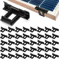 Pakuotė 100 30 mm saulės kolektorių vandens nutekėjimo Pv drenažo klipai Klipai drenažo fotovoltinių plokščių klipas purvui pašalinti Fotovoltinių modulių valymo klipas vandens nutekėjimui