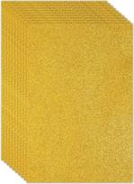 PATIKIL 2 mm (1/10 colio) storio lipni blizganti putplasčio plokštė, 16 x 24 coliai (40 x 60 cm), aukso spalvos, EVA blizgi putplasčio plokštė rankdarbiams, 6 vnt. pakuotė