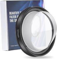 PATIKIL 37 mm fotoaparato drumstumo filtras Vaiduoklis Centro laukas Judesio super greitis Drumstumo filtras Vaiduoklis Kinematografinis efektas Dvipusis efektas Fotografijos prizmė vaizdo kamerai DSLR Juoda