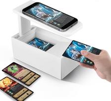 Patobulintas prekybos kortelių skaitytuvas, MTG TCG kortelių skaitytuvo stovas, mobiliojo telefono laikiklis, MTG priedai, greitas Magic ir TCG kortelių nuskaitymas