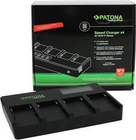PATONA 1703 Premium (2A) turbininis įkroviklis NP-F550 NP-F570 NP-F970 NP-F990 NP-F990 ir t. t. (4 kanalų greitaveikis įkroviklis)