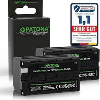 PATONA 2 x Premium NP-F750 baterija 5200 mAh pakaitinė baterija, suderinama su "Sony" vaizdo kameromis, LED indikatorių apšvietimu, vaizdo apšvietimu, fotoaparatų monitoriais, baterija NP-F550 NP-F950 NP-F970 NP-F970 NPF750 NP F750