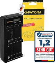 PATONA Dvigubas LCD įkroviklis, suderinamas su "Sony NP-FM500H NP-F970 NP-F980 NP-F960 NP-F950 NP-F930 NP-F750 NP-F550 NP-FM30 NP-FM50 NP-FM70 NP-FM90 NP-QM51 NP-QM71 NP P-QM91earearD baterijomis