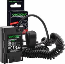 PATONA LP-E6P baterijos manekeno baterija USB-C Premium maitinimo šaltinis Maitinimo adapteris Įkroviklio jungties adapteris su spyruokliniu kabeliu Suderinamas su "Canon DR-E6P EOS R5 Mark II R6 R6 R6II R7 5D III IV 60D 70D 80D 90D
