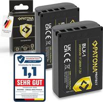 PATONA Protect BLX-1 baterija 2400 mAh, suderinama su Olympus OM-1 OM1 OM1 OM 1 BLX1 BL X1 BL X1 BL X1 BLX 1 atsargine baterija su NTC jutikliu ir karščiui atspariu V1 korpusu, atspari ugniai, 2 vnt.