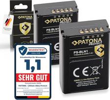 PATONA Protect V1 akumuliatorius PS-BLN1 su NTC, suderinamas su Olympus BLN-1, OMD E-M5 Mark II, E-M1, Stylus XZ-2, Pen E-P5, 2 vnt.