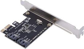 PCI Express SATA 3.0 valdiklio kortelė 2 prievadų PCIe-SATA III 6Gb/s SATA III 6Gb/s SATA III 6Gb/s išplėtimo adapterio plokštės su mažu laikikliu ir 1 CD