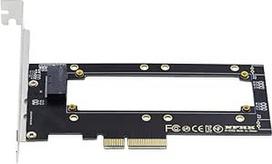 PCI-E4.0 4X prieglobos adapteris su NVMe valdikliu 1U GEN-Z EDSFF 5,9 mm 8,0 mm storio trumpojo SSD E1.S laikiklio adapteris, (NF-SF-036-BK)