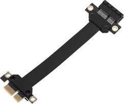 PCIe 3.0 X1 į X1 prailginimo kabelis, 8Gb/s PCI Express 1x Riser kabelis, skirtas garso kortelei, WLAN tinklo kortelei, 40 cm