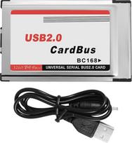 PCMCIA į USB 2.0 CardBus dvigubas 2 prievadų 480M kortelės adapteris nešiojamajam kompiuteriui
