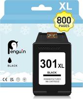 Penguin 301XL spausdintuvo kasetės HP 301 XL juodos spalvos, skirtos "Officejet 2620 4630 Deskjet 1000 2000 2050 3000 3510 3050 Envy 4500 5530 Remanufactured Printer Cartridges (1 juoda)