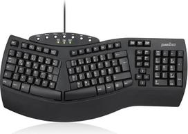 perixx Periboard-512 USB klaviatūra vokiečių kalba, QWERTZ, Windows® juoda Ergonomisch