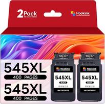 PG-545XL spausdintuvo kasetės, daugkartinė pakuotė 545XL 545 XL, suderinama su "Canon" 545 kasetėmis, suderinama su "Canon Pixma TS3350 TS3355 TS3450 TS3150 MX495" kasetėmis (2 juodos spalvos)