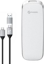 PHIXERO P10PRO išorinis nešiojamasis NVMe SSD 2TB, iki 1050MB/s, USB 3.2 Gen2, pridedamas "2-in-1" USB C kabelis, išorinis kietasis diskas, nešiojamasis SSD, skirtas "iPhone 15+" / "Android" / "Windows" / "Mac", baltos spalvos