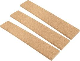 PLAFOPE Pack of 3 Self-Adhesive Cork Strips Frameless Cork Strip Office Home Bulletin Strips Cork Bulletin Cork Tiles Cork Memo Board Stripes Framed Pin Board Bulletin