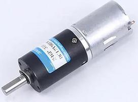 Planetenmotor 12V/24V, 24mm, DC-Getriebemotor, hohes Drehmoment, Kohlebürsten, einstellbare Geschwindigkeit, im Uhrzeigersinn / gegen den Uhrzeigersinn, 24GP-370(12V tik variklis, 9RPM 4MM)
