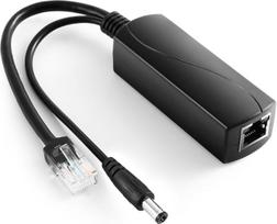 PoE Splitter Gigabit 36W 12V/3A, DC 5.5*2.5mm Stecker PoE zu DC 12V/3A Ausgang, Gigabit Ethernet entspricht IEEE802.3bt, Plug and Play (PS5712BG-25)