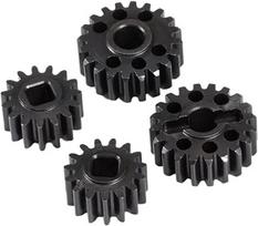 Portal-Overdrive-Zahnradsatz aus gehärtetem Stahl, 15/20 Zähne, 14/21 Zähne, 12/23 Zähne, kompatibel mit 1/10 III AR45 Portalachse(15T 20T)