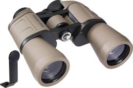 Praktica Falcon Porro prizmės lauko žiūronai 10x50 mm plačiakampiai smėlio ir universalus trikojo laikiklio adapteris
