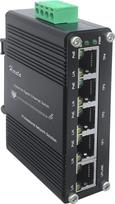 Pramoninis Gigabit PoE Ethernet komutatorius 5 prievadų mini 10/100/1000Mbps Base-TX apsaugotas Ethernet komutatorius su PoE maitinimo šaltiniu
