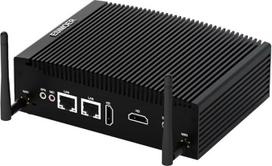 Pramoninis kompiuteris be ventiliatoriaus Mini kompiuteris "Core i5 8350U", 16GB RAM, 128GB SSD, du 4K HD ekranai, 2 RJ45 LAN, 2 RS232 COM, 8 USB, "WiFi", BT, mini kompiuteris "Win 11", skirtas verslui, namams, pramonei, LOT