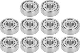 Präzise Kugellager Edelstahl Hochgeschwindwindigkeits-Rollschuh-Set S627Z für Skateboards Longboards 7 X 22 X 7 Mm 10 Stück