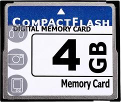 Profesionali 4GB Compact Flash atminties kortelė (balta ir mėlyna)