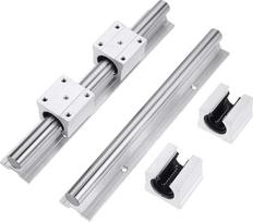 Profesionalus SBR12 SBR16 SBR20 linijinis kreipiančiojo bėgio ilgis 300-1500 mm su 4 vnt. SBR12UU SBR16UU SBR20UU linijinių guolių blokas (su 4 vnt. Sbr12uu, 750 mm)
