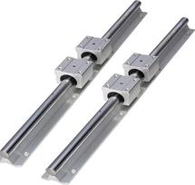 Profesionalus SBR16/12/20mm bėgių ilgis 250-1500mm linijiniai kreipiančiosios Linijinis veleno bėgių palaikymas + 4vnt SBR16UU linijinių guolių blokai CNC dalims (Sbr16uu, 1500mm)
