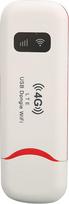 PUSOKEI 4G LTE WLAN maršrutizatorius su SIM kortelės lizdu - mobilusis USB modemas Hotspot Stick iki 10 vartotojų, baltas