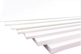 PVC-Schaumstoffplatten, 1/2/3 mm Dicke, weiße Blätter für Kunst, Handwerk und Ausstellung, 300 x 400 x 2 mm, 5 Stück