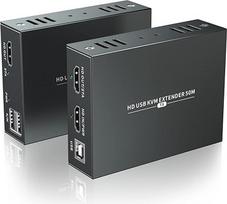 PWAYTEK HDMI KVM USB ilgintuvas Nuotolinis pelės klaviatūros valdymas 1080P signalas per 50M Cat5 Cat6 Cat5e Cat7 Ethernet kabelį