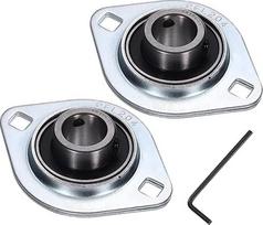 QUARKZMAN 2 Stück SBPFL204-12 Lagerungen 3/4" Bohrung Lager Einheiten Stahl Flansch Montiertes Lager Gehäuse Mit Schraubenschlüssel