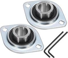 QUARKZMAN 2 Stück SBPFL205-14 Lager Mit Flansch 7/8" Bohrung Lager Einheiten Stahl Flansch Montiert Lager Gehäuse Mit Schraubenschlüssel ABEC 3