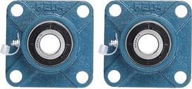 QUARKZMAN 2 vnt. UCF-204-12 guolių korpusų 3/4" skylės savaime išsilyginantys chromuoto plieno guolių blokai 4 varžtai Kvadratinis flanšas, sumontuotas ant fiksuoto pagrindo