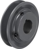 QUARKZMAN BK40-1 1/8 V-Riemenscheibe 1 1/8" Bohrung 3.95" Außendurchmesser Einfachrille Vollscheibe Auf Maß Gebohrte Riemenscheibe Gusseisen Riemenprofil Für 3L Oder B Riemen
