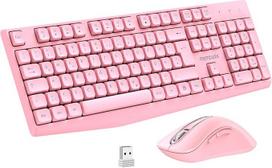 QWERTZ belaidės klaviatūros pelės rinkinys, 105 klavišų dydžio klaviatūra su skaičių klaviatūra, 2,4 GHz belaidis ryšys su USB Nano imtuvu, 1400 DPI optinė pelė, "Plug and Play", skirta "Windows", "PC", nešiojamiesiems kompiuteriams ir "Mac" kompiuteriams