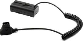 Raeisusp D-Tap NP-F550 visiškai dekoduojantis nuolatinės srovės jungtis NP-F750 NP-F970 fiktyvus baterijos maitinimo adapterio spyruoklinis kabelis, skirtas monitoriams, vaizdo LED šviesos diodų maitinimui, fotoaparatams
