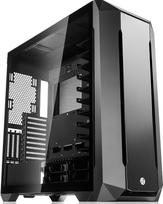 RAIJINTEK ZOFOS Ultra Full Tower kompiuterio korpusas, grūdintas stiklas, priekinis ARGB apšvietimas, C tipo prievadas, didelis oro srautas, 5,25 colių disko lizdas, palaiko E-ATX, juodas